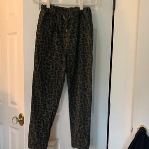 Skinny Studio Leopard Print Joggers
